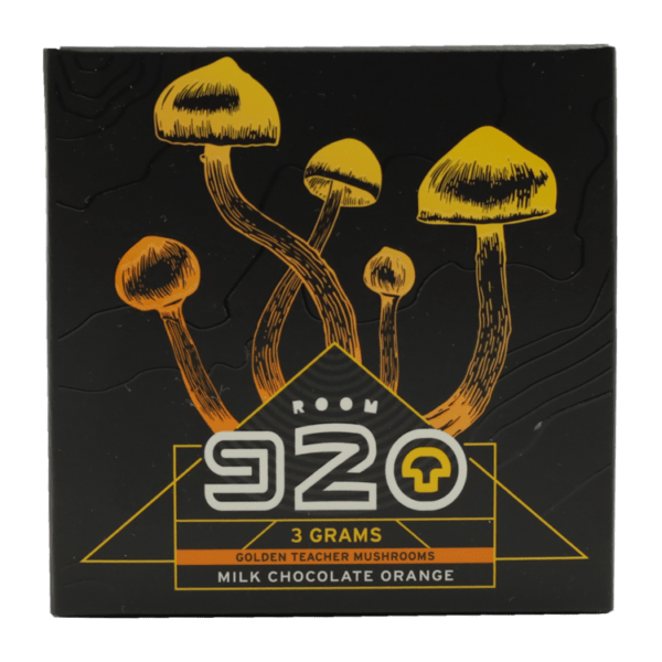 Room 920 - Mushroom Chocolate Bar - Milk Chocolate Orange - 3 grams | Buy Mushrooms Online Canada