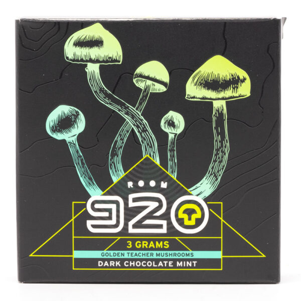 Room 920 - Mushroom Chocolate Bar - Dark Chocolate Mint - 3 grams | Buy Mushrooms Online Canada