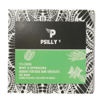Psilly - Dark Chocolate Bar - Mint & Spirulina | Buy Mushrooms Online Canada
