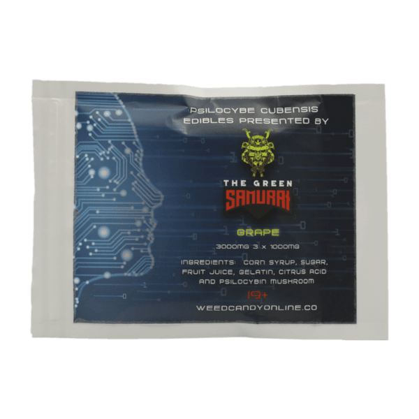 The Green Samurai - Shroom Gummies - Grape - 3g | Buy Mushrooms Online Canada