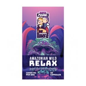Super Magic Mushroom Bro’s - Amazonian Wild RELAX - 400MG Capsules | Buy Mushrooms Online Canada