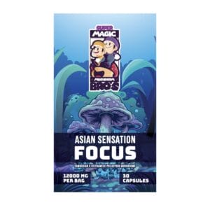 Super Magic Mushroom Bro’s - Asian Sensation FOCUS - 400MG Capsules | Buy Mushrooms Online Canada
